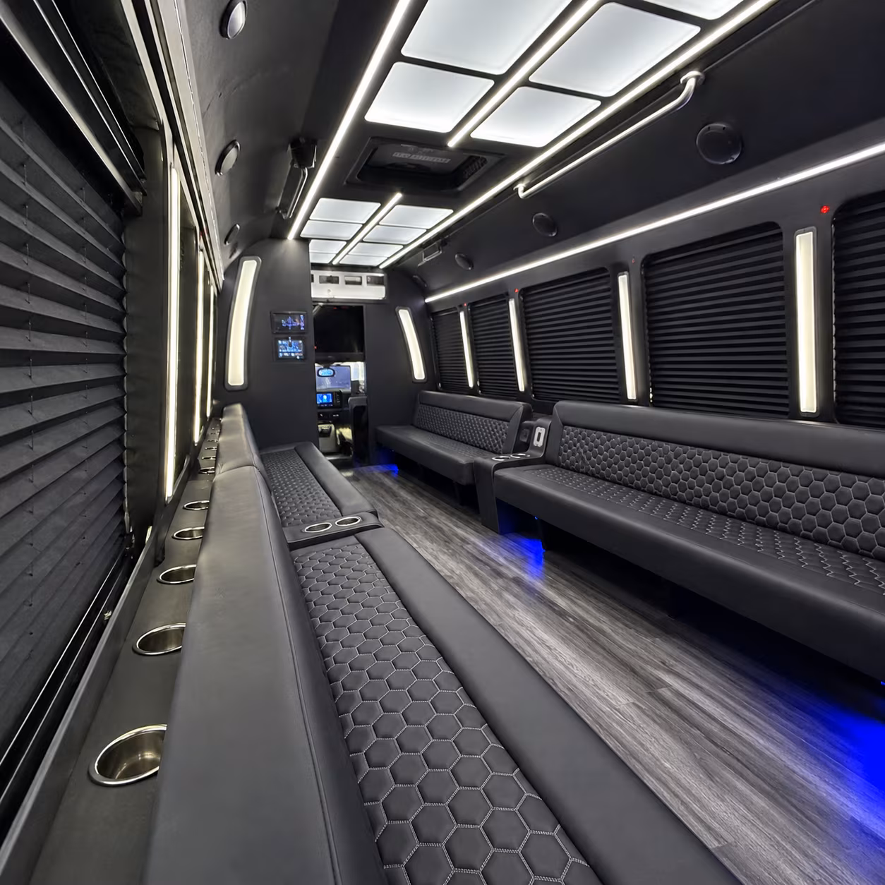 concord party bus rentals inside